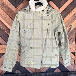 Women’s Burton Plaid Snowboard Jacket Size Small